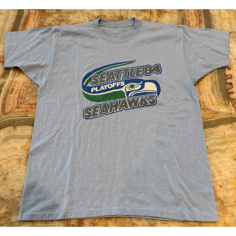 Seattle Seahawks T-Shirt Unisex Gray Short Sleeve NFL Team Apparel Football M